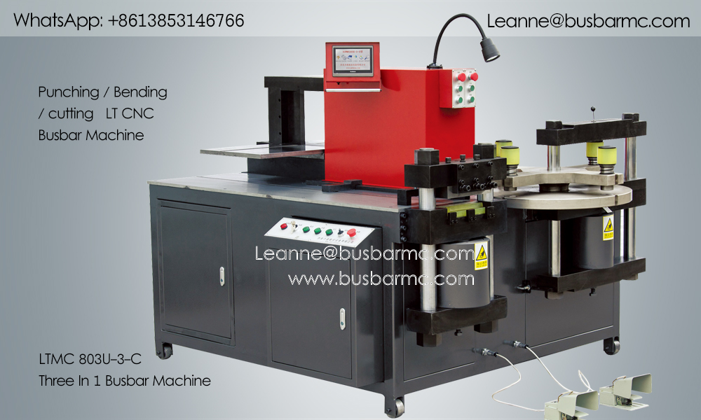 803U-3-C hydraulische CNC busbar machine – ponsen, knippen en buigen voor transformatoren